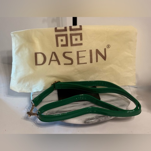 Dasein Women’s Fashion Handbag Patent Leather Snakeskin Hunter Green XL026371 - Picture 8 of 16